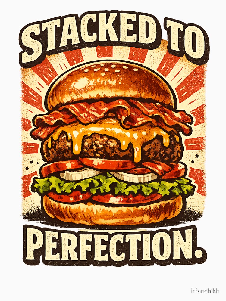 Stacked To Perfection: Vertical Excellence Burger Architecture Design by irfanshikh