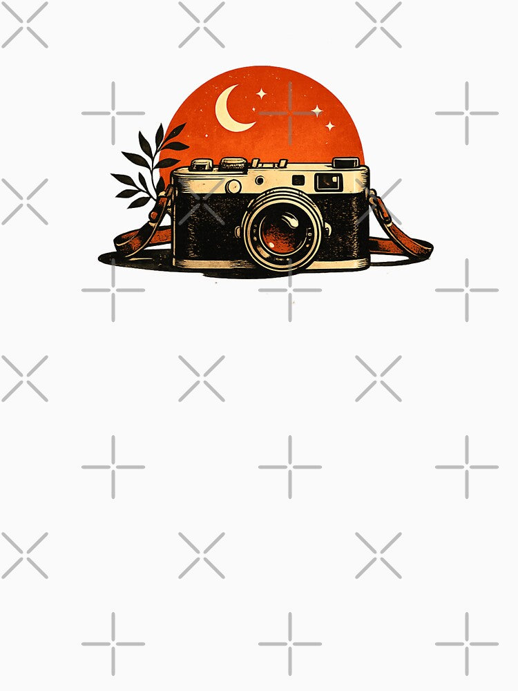 Golden Hour Memories – Vintage Film Camera Illustration by PartoPala