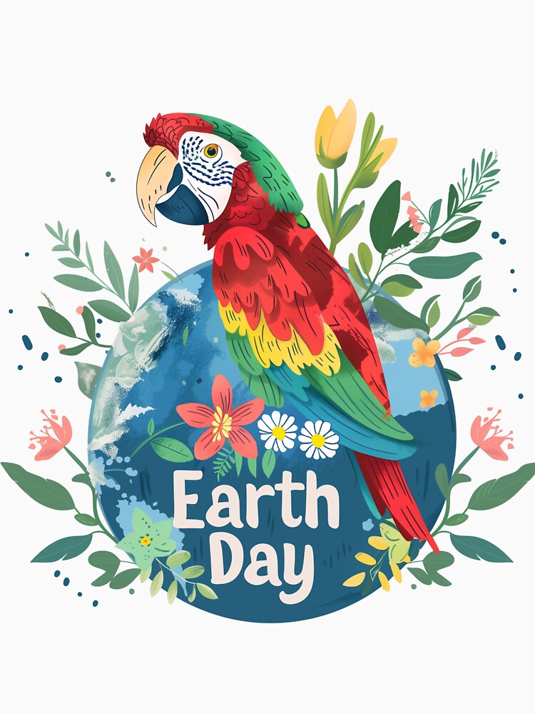 Parrot Protector - Celebrate Earth Day by VisualArtsOasis