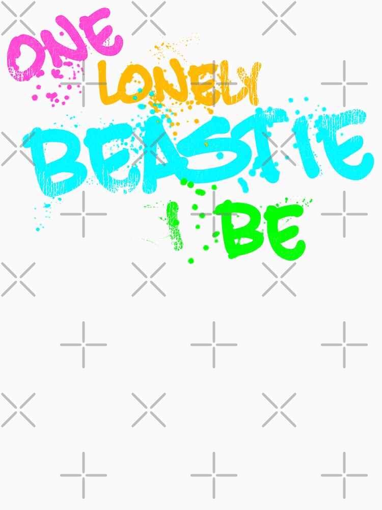 One Lonely Beastie I Be - Graffiti Funny Hip Hop Humor by ourkid