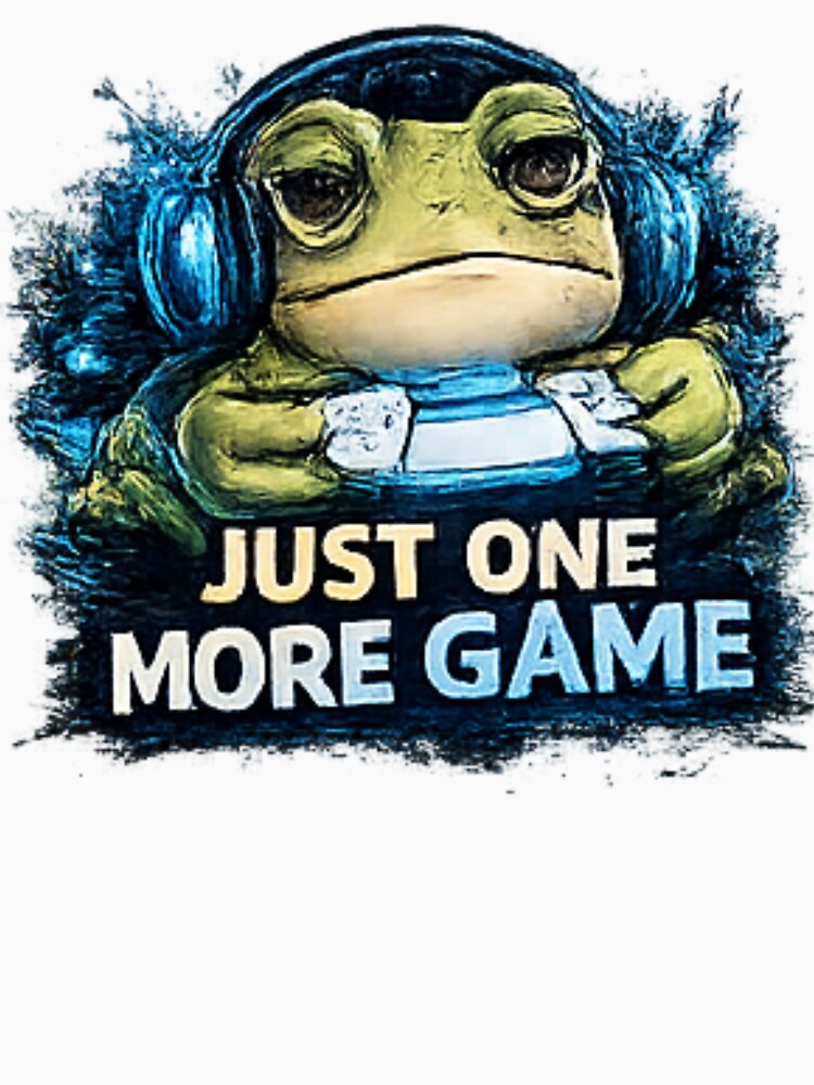 Just One More Game – Cozy Gamer Frog by Hobby-up