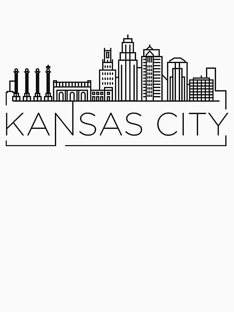 Kansas City Minimal Skyline by Bnaowu718