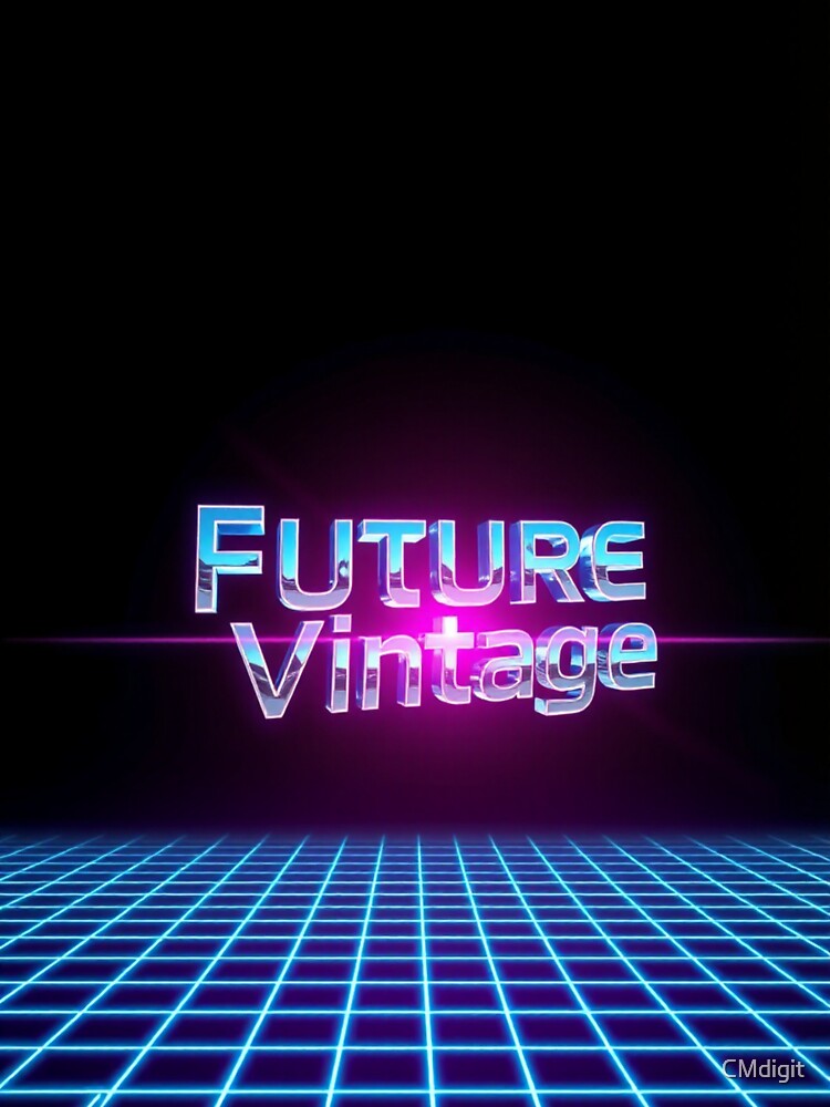 Future Vintage – Minimal Y2K Chrome Typography by CMdigit