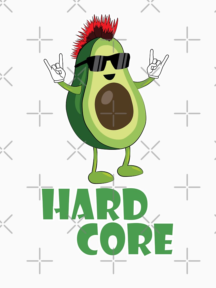 Hard Core Avocado Funny by TheInkElephant