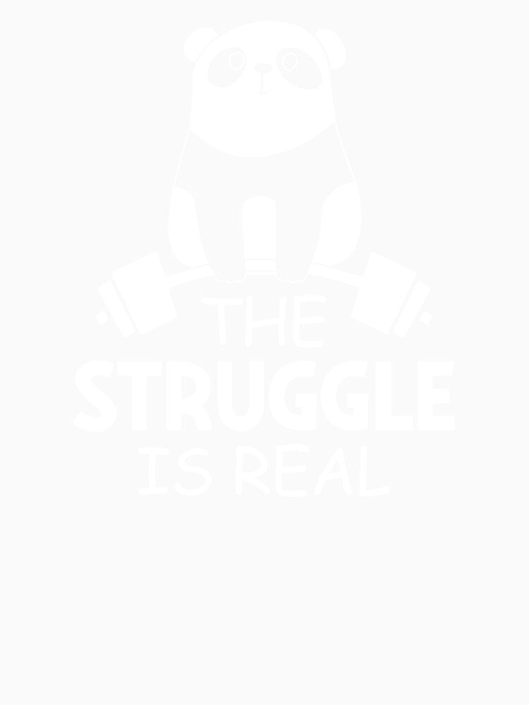 Funny Gym Panda - The Struggle Is Real by SunsetGloww