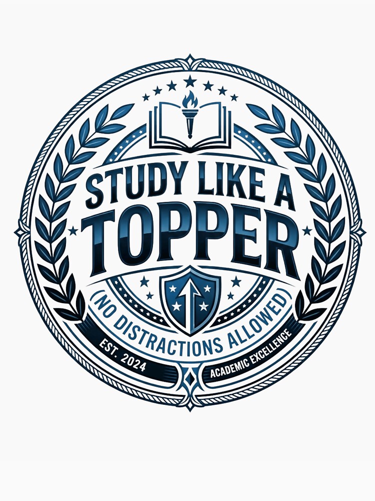 Study Like a Topper Motivational Student by Amr Darwish Graphic designer