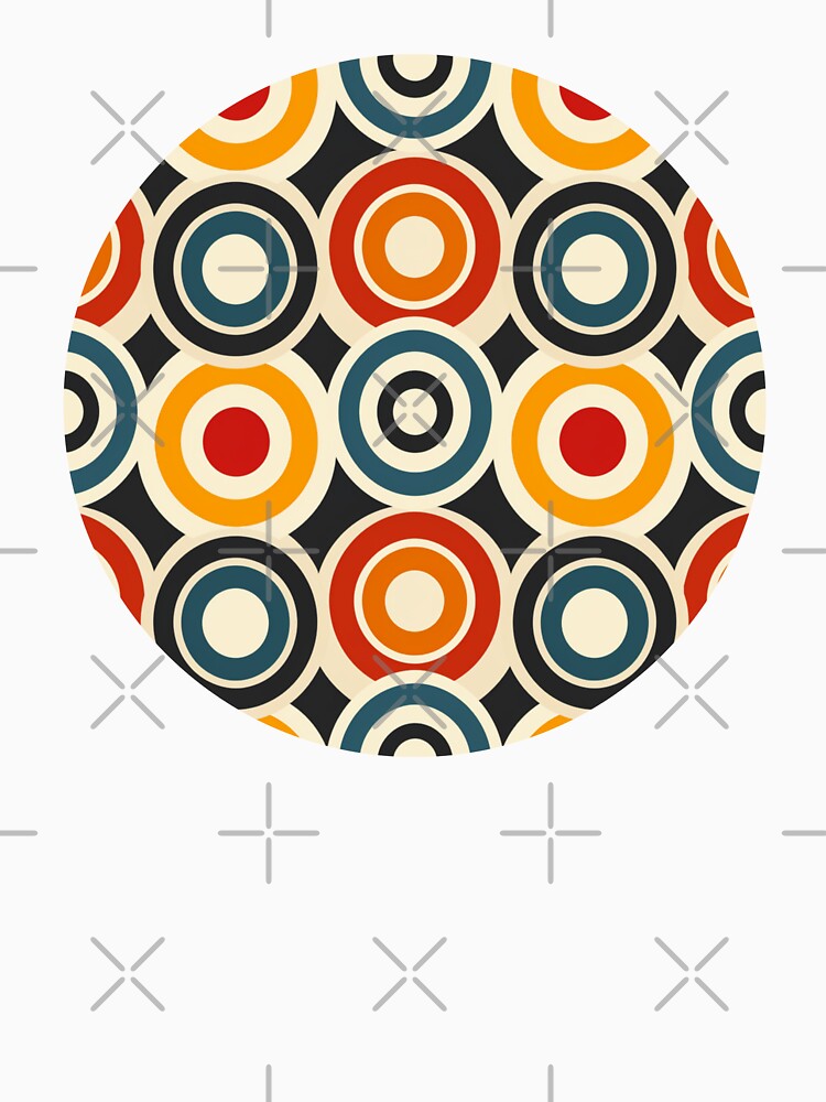 Retro Circles and Rings Pattern by ColorfulVanilla