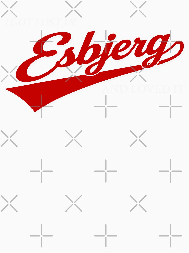 I Got Lost in Esbjerg - Travel Denmark City Typography Design by Place-Heritages