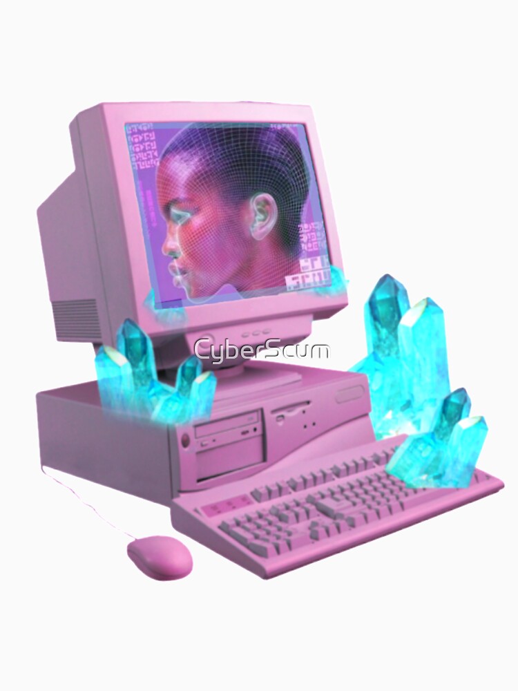 pink computer cyber y2k vaporwave by CyberScum