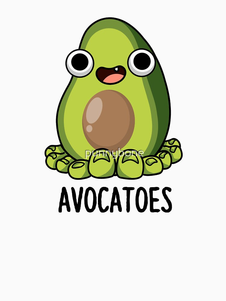Avoca-toes Funny Avocado Puns by punnybone