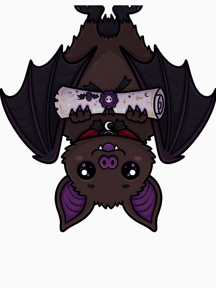 Bat with Enchanted Parchment by IllumeInk