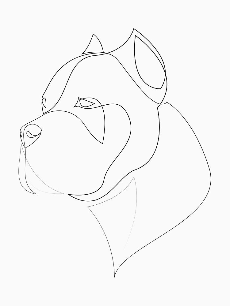 Cane Corso - one line dog by addillum