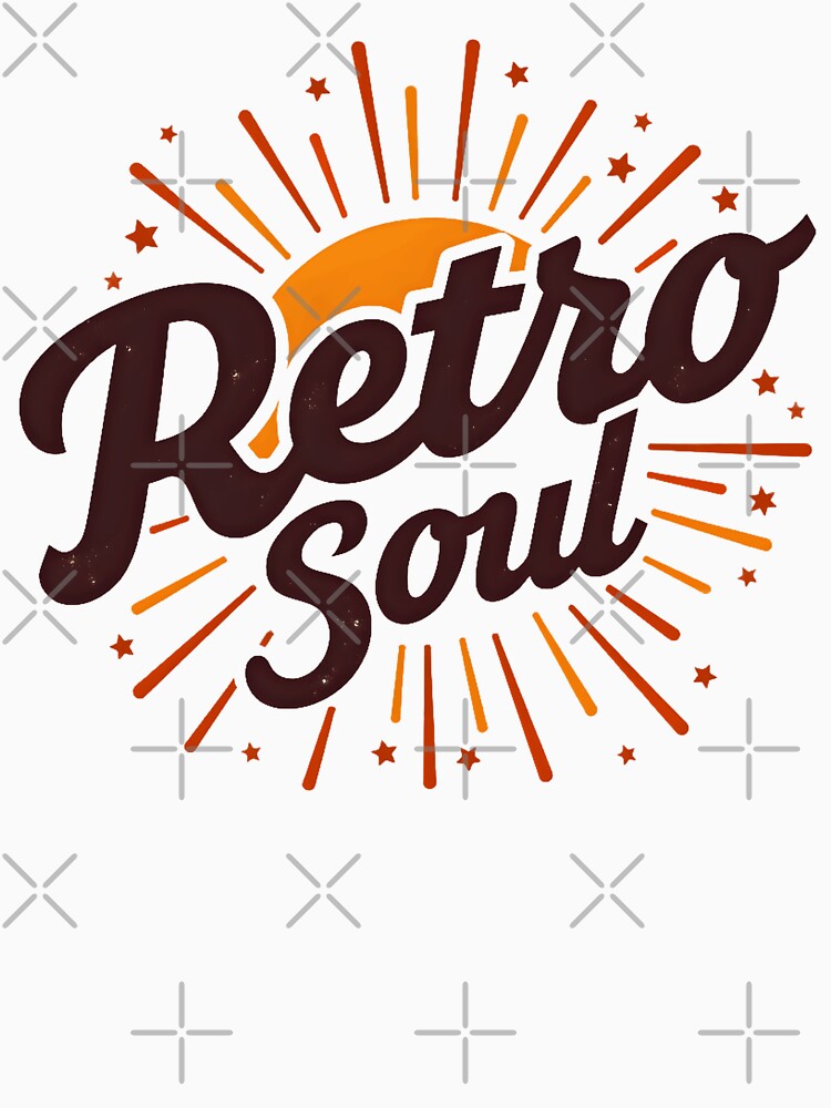 Retro Soul Vintage Sunset Design by Everywhere Prints