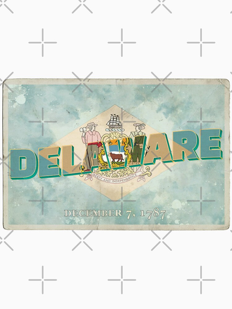 Delaware vintage style retro souvenir by DeveloperProp0