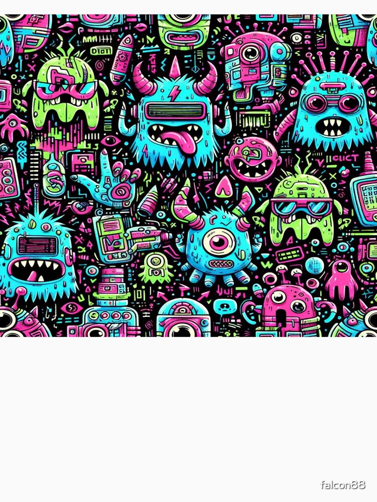 Neon Cyberpunk Monsters by Imaginarium of Chaos falcon88