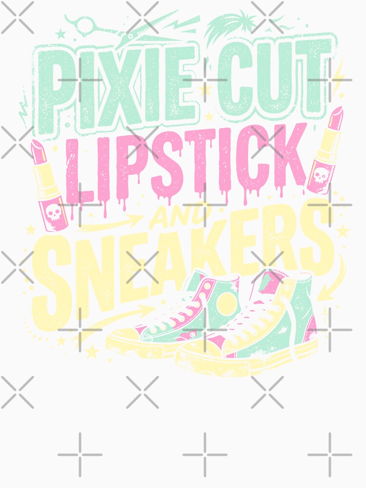 Pixie Cut Lipstick And Sneakers by Beanster-nl