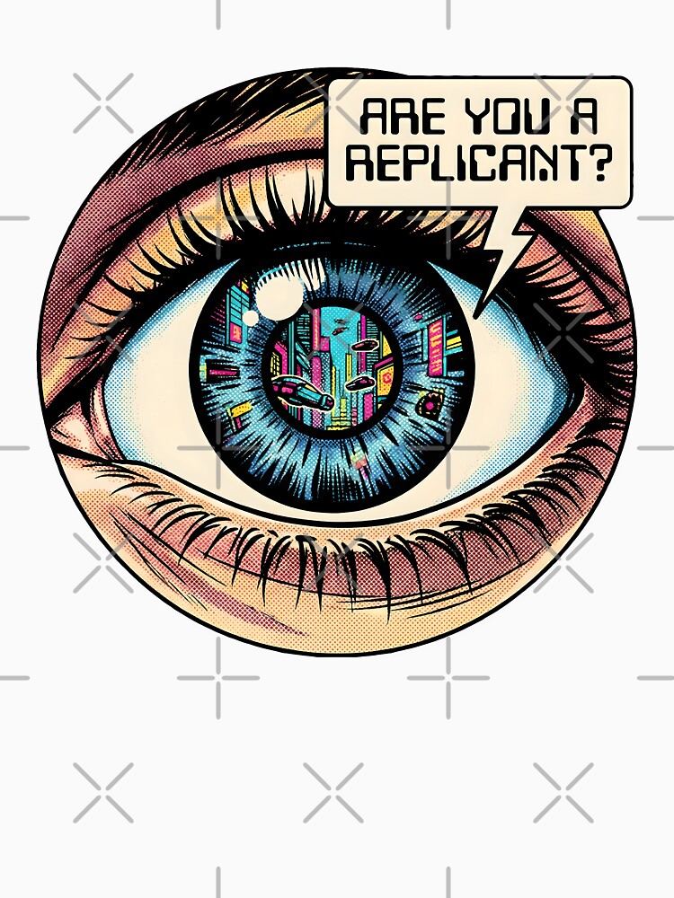 Are You a Replicant? Retro Sci-Fi Pop Art Eye by THELOREAN