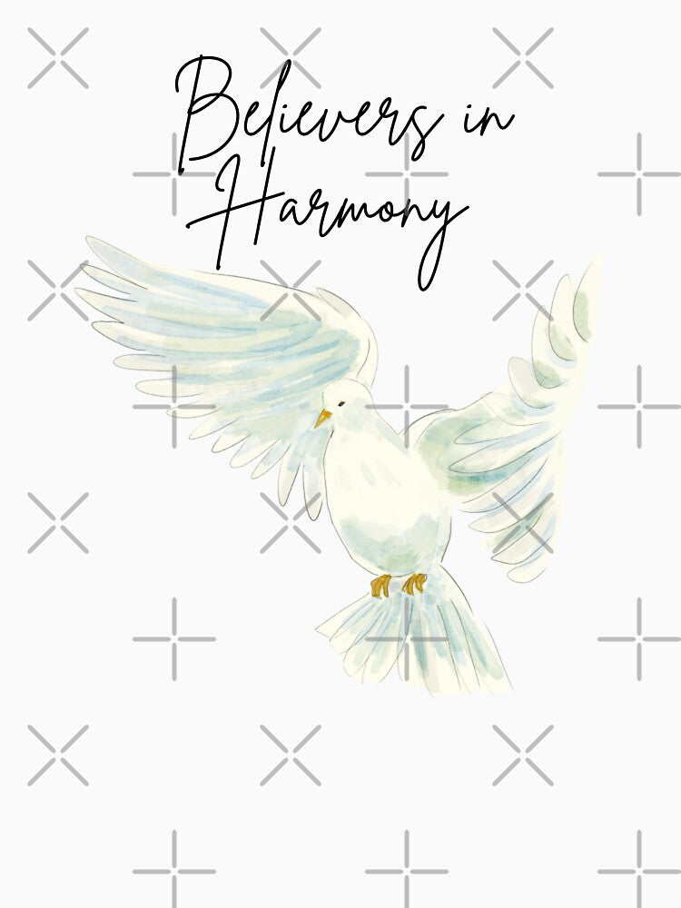 Believers in Harmony Peace Building Positive Slogan Peace Building Positive Text by FemiBiutti