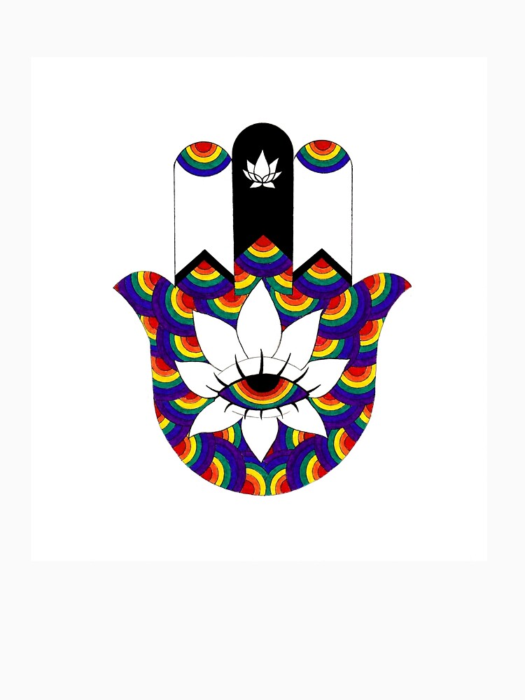 Trippy Hamsa Hand by emiiemilova
