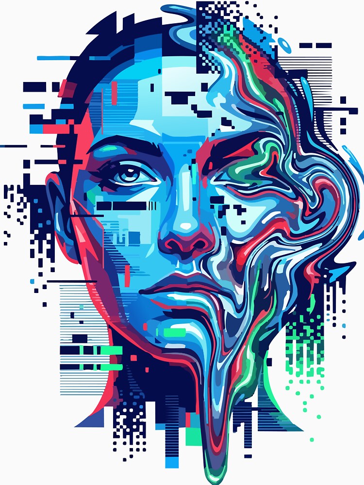 GAN Glitch Face | Generative Adversarial Network Art by Uglyandcute