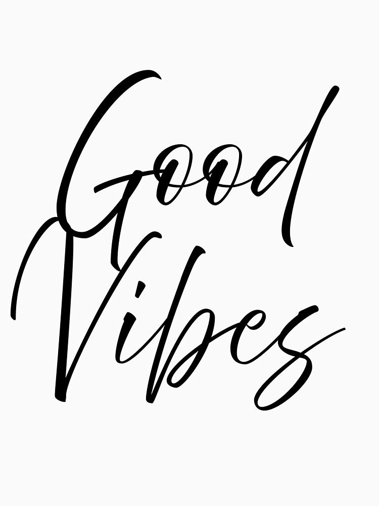 Good Vibes Only – Positive Aesthetic T-Shirt Design by stickyverselab