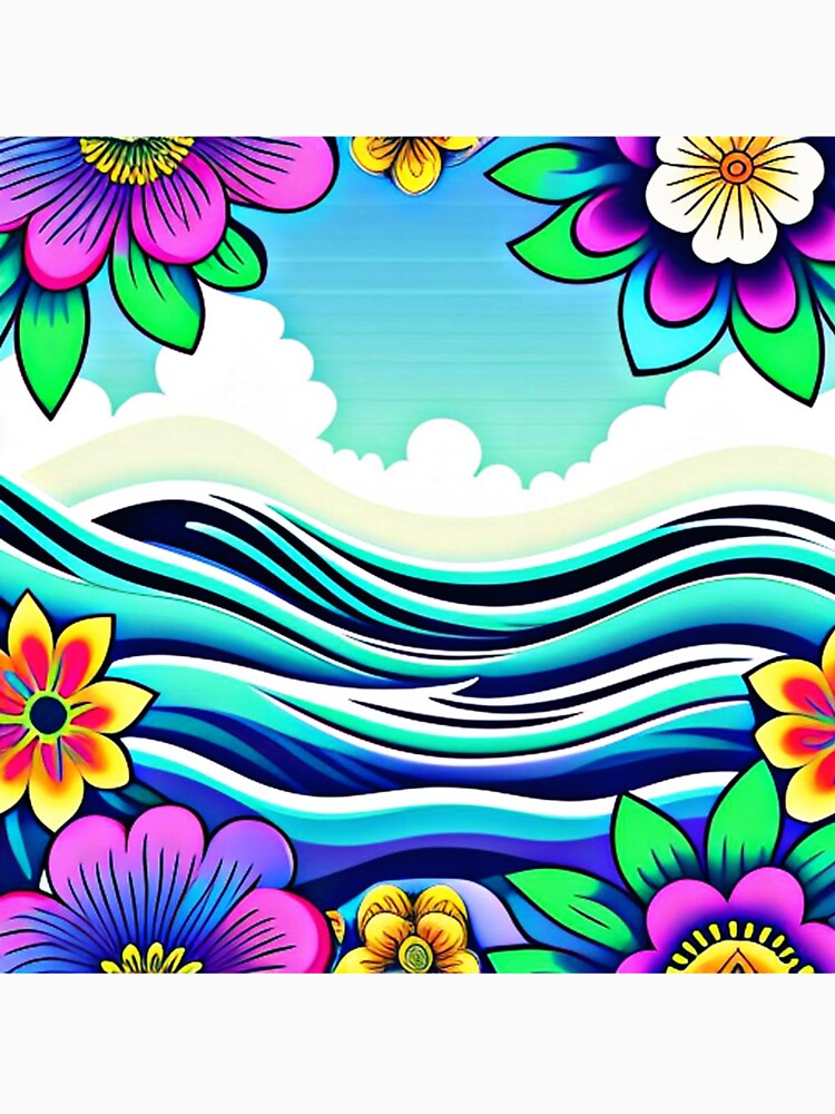 Trippy wave pattern by Flowerslaps