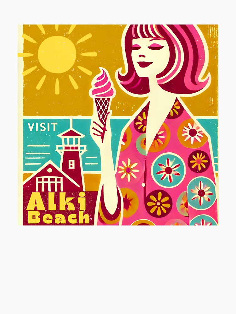 Alki Summer Vintage Poster by OSKAR-NOVAK