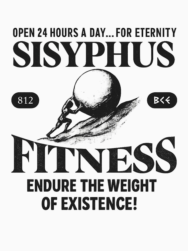 Sisyphus Fitness - Satirical Greek Myth Gym Design by haitrieuic96