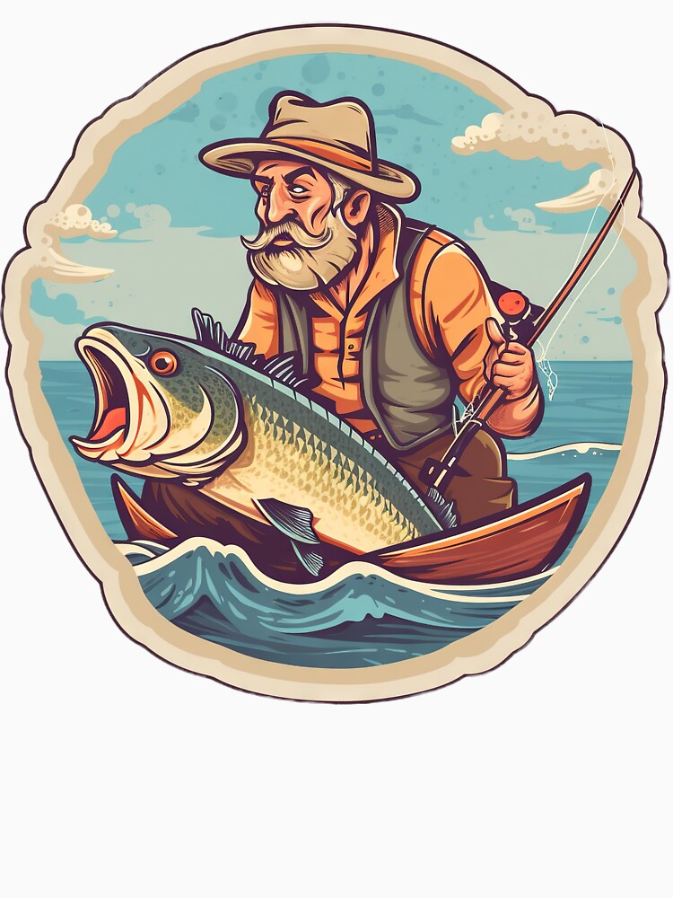 My Catch - Man Fishing Design by CosmicScare10