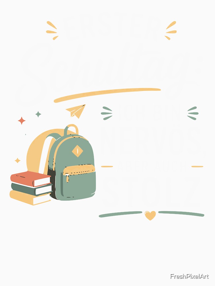 My first day of school – I'm nervous, but also proud – memories of 1st grade by FreshPixelArt