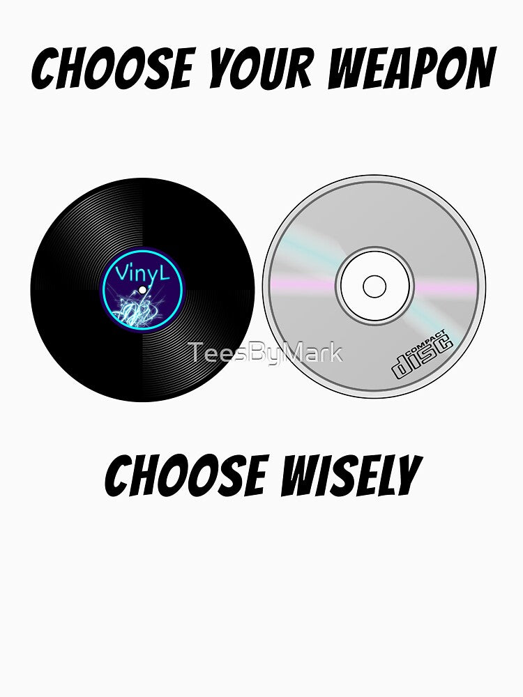 Choose Your Weapon Vinyl CD Retro Music Artwork by TeesByMark