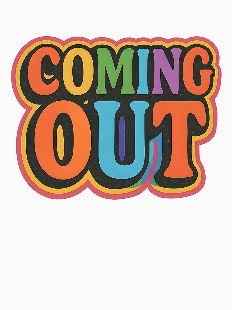 Coming Out – Bold Rainbow Typography by Haus Of Sin