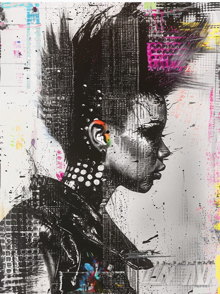 Pixelated Punk Princess by Retro Type