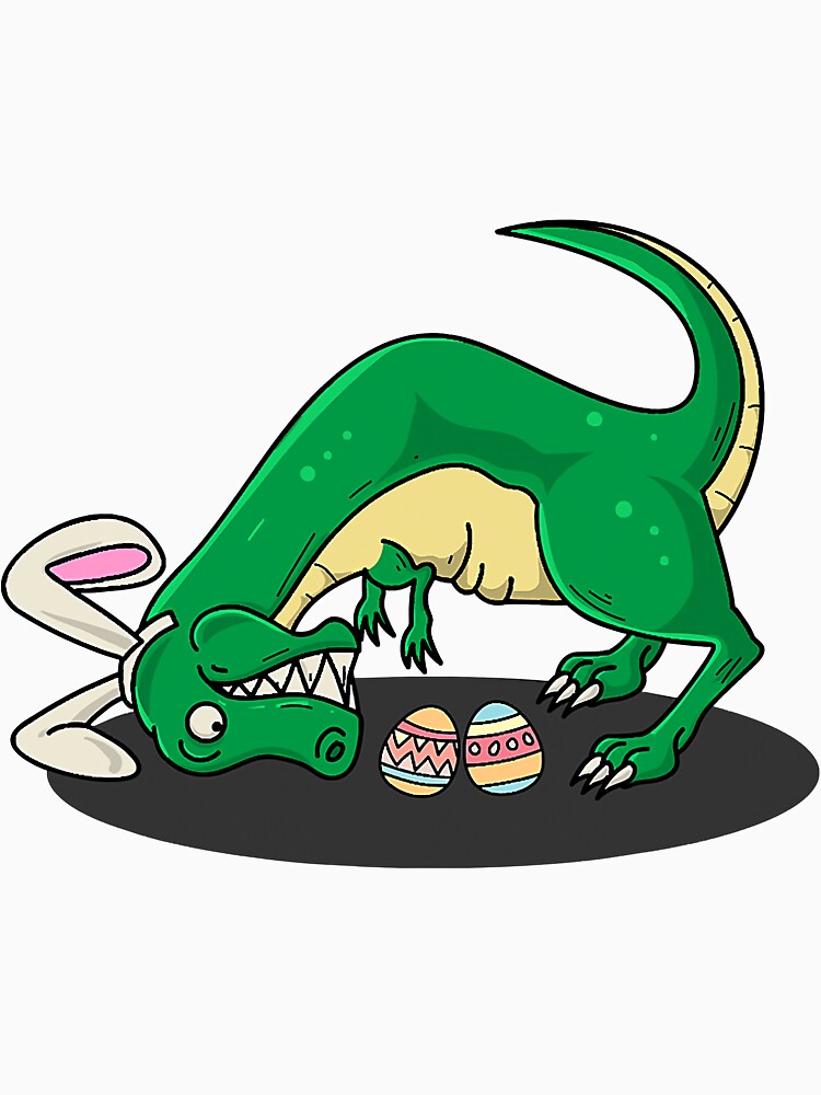 Trex Hates Egg Hunts I Funny Bunny by SkyCloudBlue