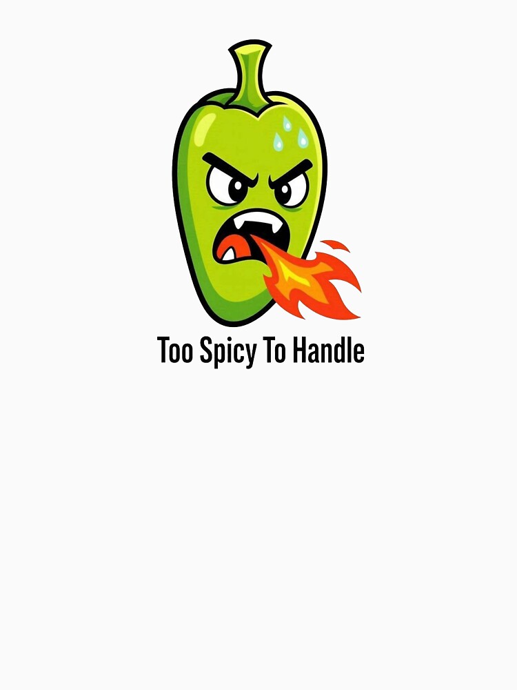 Too Spicy To Handle Cute Angry Jalapeno Pepper Cartoon by Dabis26