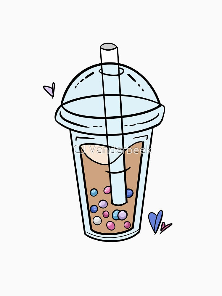 Bigender Pride Bubble Tea by CJ Vanderbeek