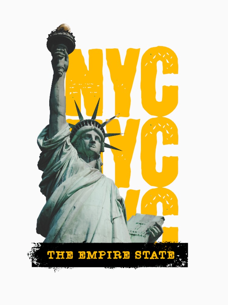 "NYC The Empire State" - Vintage Statue of Liberty Travel & Souvenir Design by Colorful-Garden