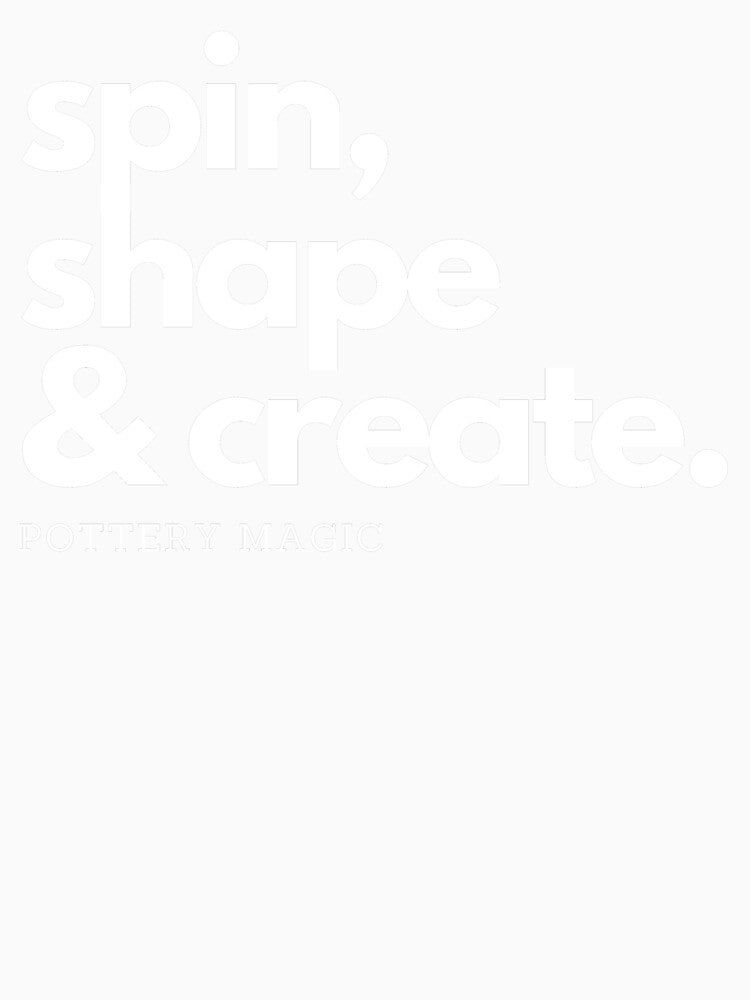 Pottery magic: spin, shape, create by FluxAuraTees