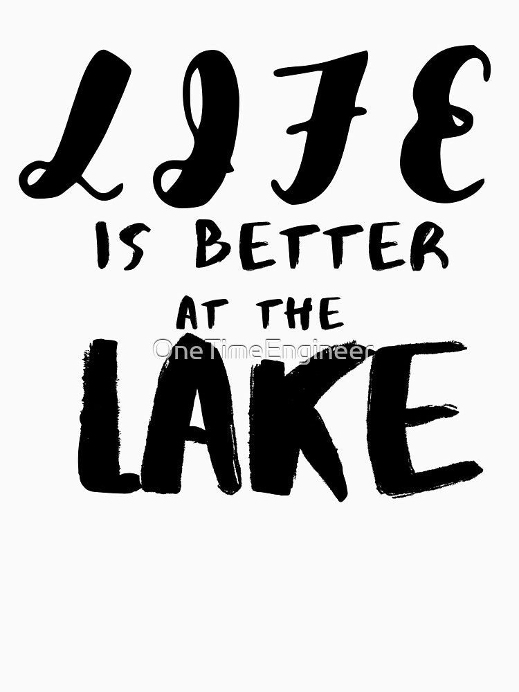 Camping funny Camping lake joke by OneTimeEngineer