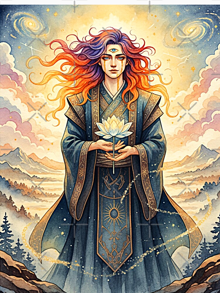 Copy of mythological guardian of flowers and third eye by Ecosetereos