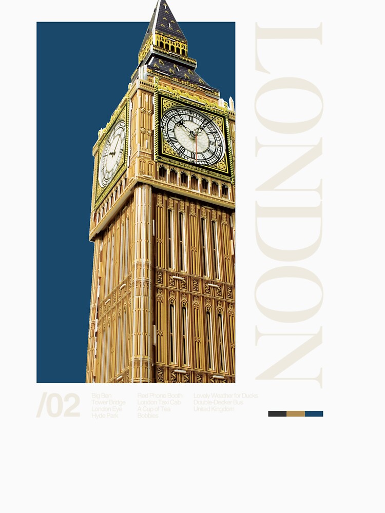 London Minimalist Aesthetic Dark Colour by moyjoystudio