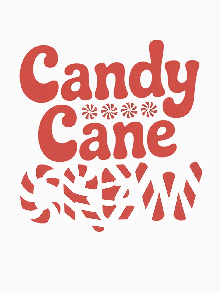 Funny Matching Family Christmas Candy Cane Crew Black Crew Neck by khorbiasieno