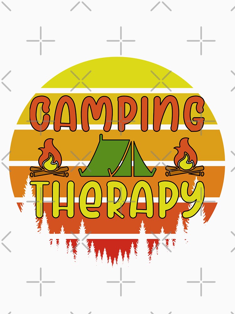 Camping Therapy Sunset Retro by onjcdesign