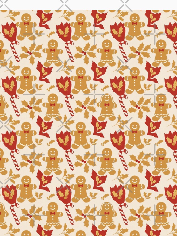 Cute Gingerbread Christmas Seamless Pattern by graphicnew