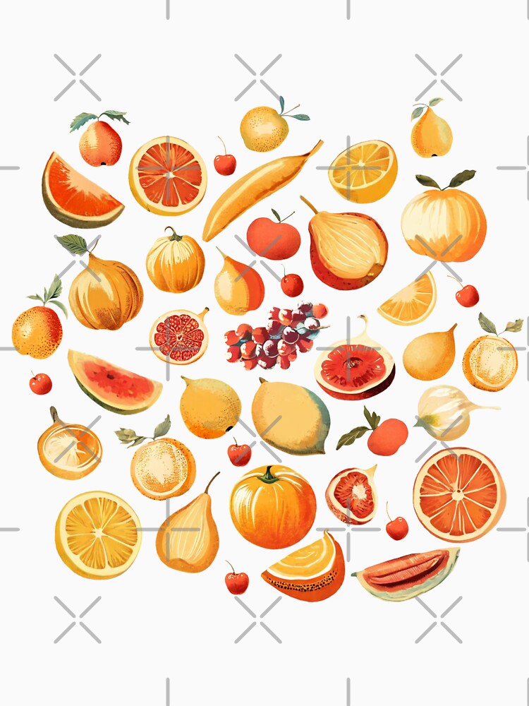 Fruit Illustration Pattern | Retro Style by UnhingedBird