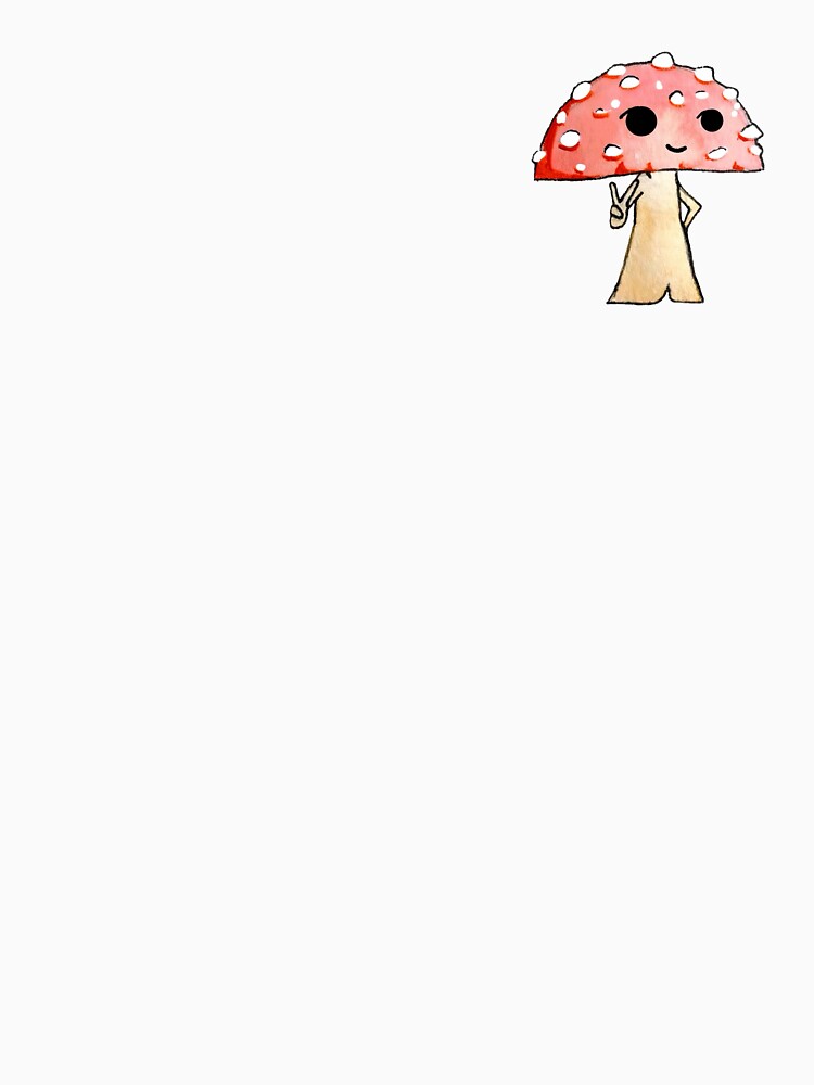 mushroom peace sign (pink) by Grace Pinkstone