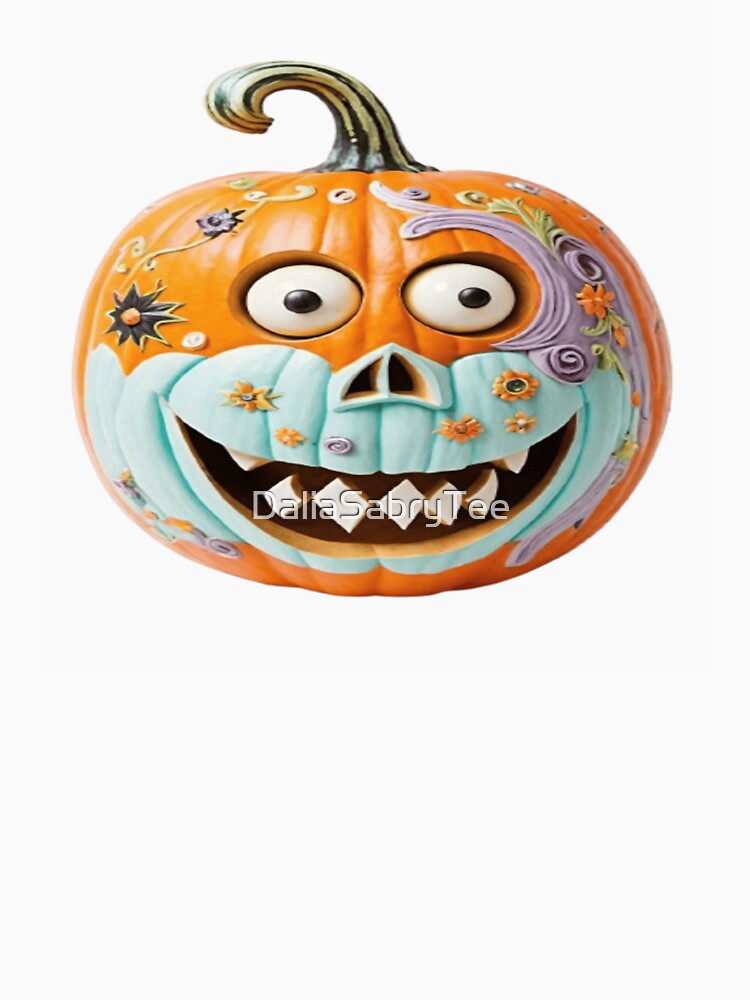 Funny laughing Halloween pumpkin. by DaliaSabryTee