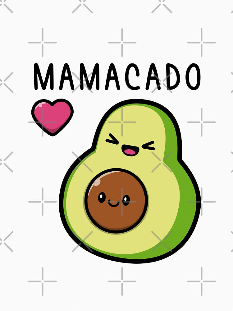 Womens Mamacado Pregnancy Mother Cute Avocado Fruit Pregnant Mom by NiceSpot