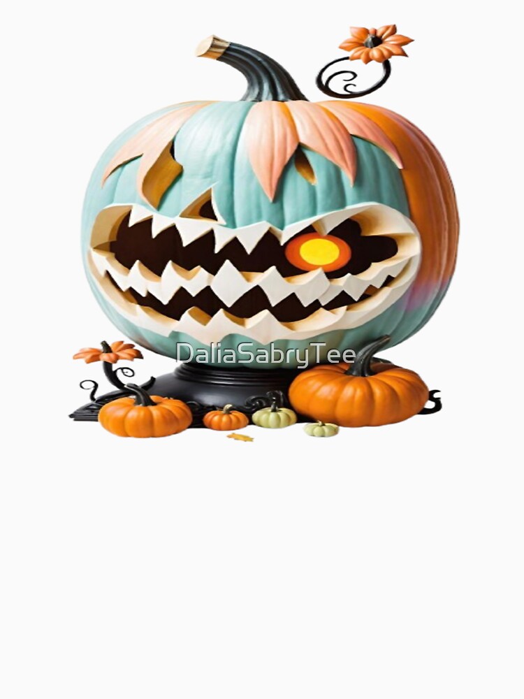 Funny horror Halloween pumpkin. by DaliaSabryTee