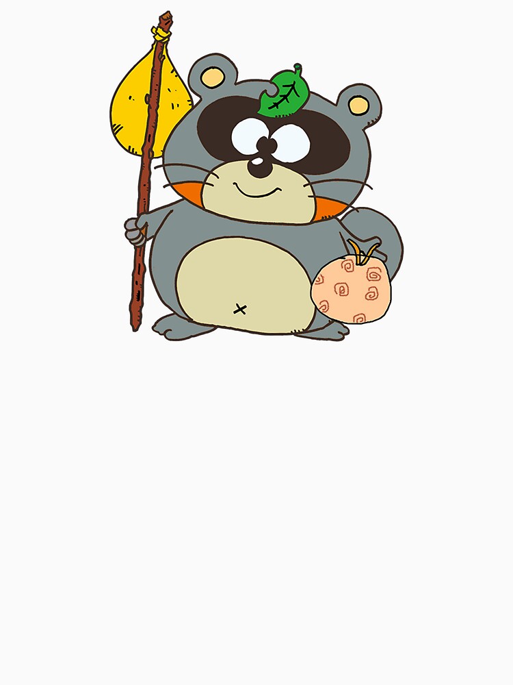 Fluffy Traveling Tanuki | Ready for a Tiny Adventure! by Happy Doodle Club